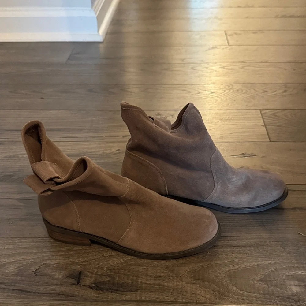 Brown Suede Ankle Boots